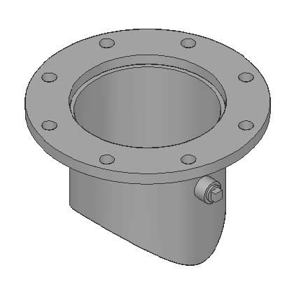 Type 3 Flanged Nozzle Weld On Outlet. 