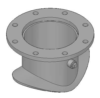 Type 4 Hat Flanged Weld On Outlet. 